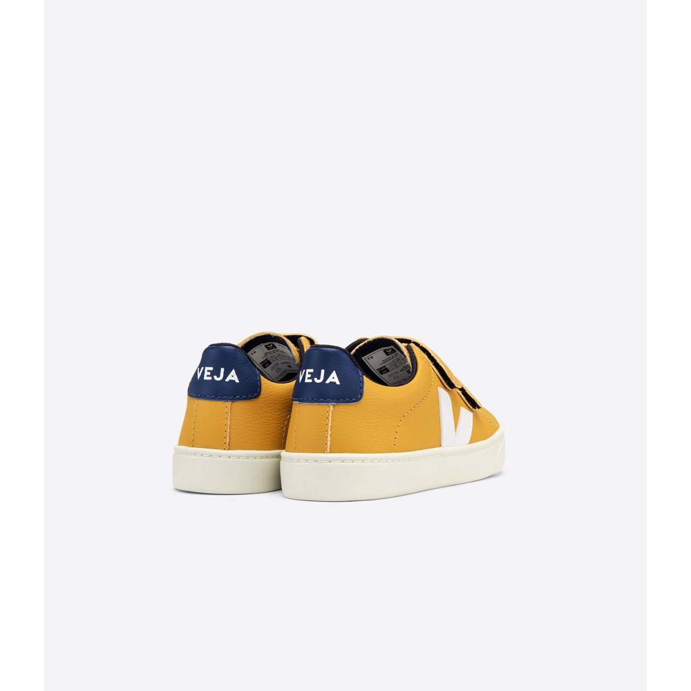 Kids' Veja ESPLAR CHROMEFREE Shoes Yellow | SG 724JPQ